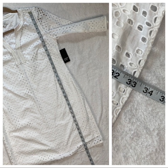 Crown and Ivy White Cotton Eyelet Dress - Picture 4 of 8